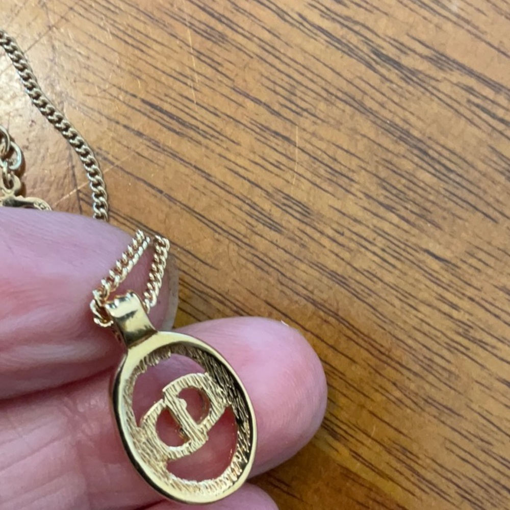 Christian Dior logo necklace gold - Picture 4 of 7